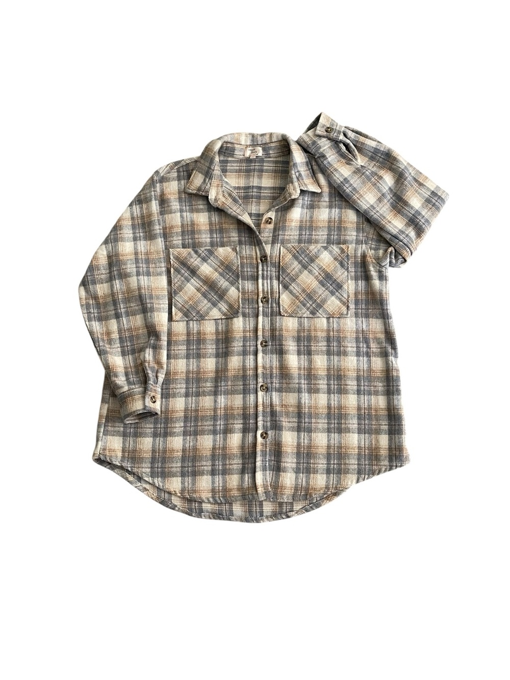 Dizzy Lizzy plaid shacket flannel - large